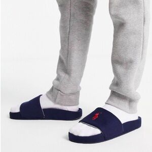 NIB Polo Ralph Lauren Men's Hendrick signature pony
Faux Shearling Slide Slipper